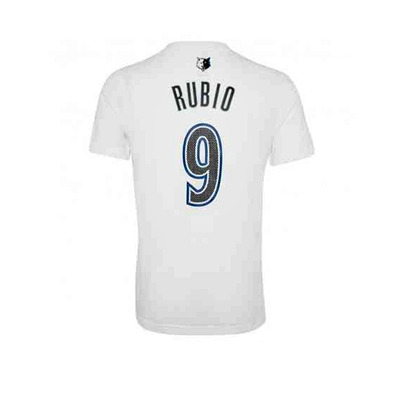 Adidas Camiseta NBA Spielzeit Rubio No 9 (weiß)