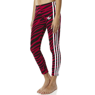 Adidas Original Rock Zebra Leggings Mädchen (rosa/schwarz)