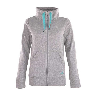 Adidas Chaqueta Mujer Essential Branded TT FZ (gris/turquoise)