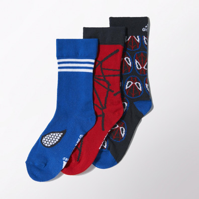 Adidas Socks Niño Marvel Spider-Man 3PP (blau/rot/marin)