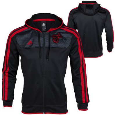 Adidas Miami Heat Jacket Zip (schwarz/burdeaus)