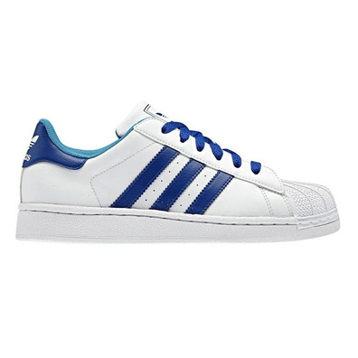 Adidas Superstar 2 J (36-39/White/blau)