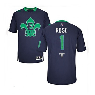 Adidas NBA Rose All-Star T-Shirt 2014 Dies (marin/grün)