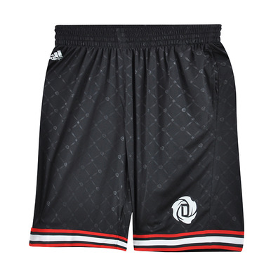 Adidas Short Derrick Rose Every (negro/rojo/blanco)