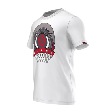 Adidas T-Shirt D-Rose Babge (weiß)