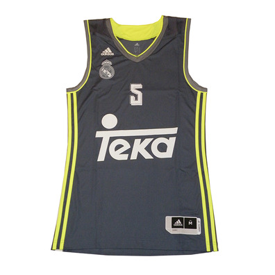 Camiseta Rudy #5# Real Madrid Basket 2015-2016 (gris/volt)