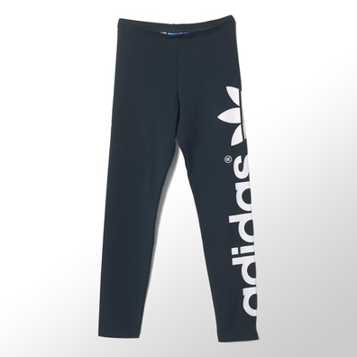 Adidas Original Leggings Niña Linner Trefoil (azulpetrolio)