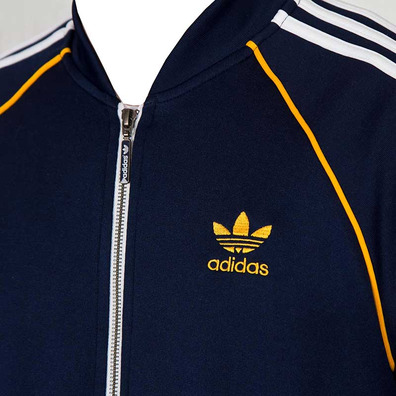 Adidas Original Chaqueta Superstar TrackTop (marine/dorado/blanco)