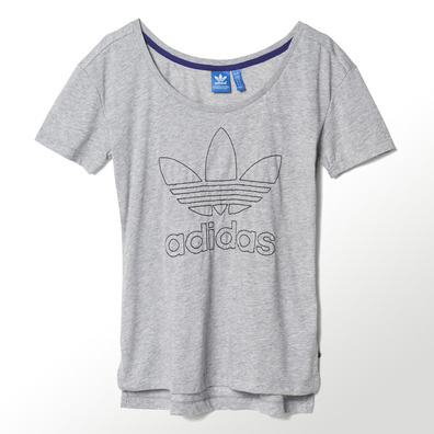 Adidas Origins Camiseta Mujer Trefoil Jam (gris/nego)