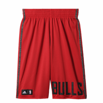 Adidas NBA Short Chicago Bulls Winter Hoops Rev (rojo/gris)