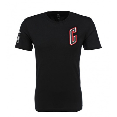 Adidas NBA Camiseta Fan Tragen Chicago Bulls (negro/rojo)