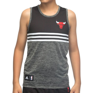 Adidas NBA Camiseta Niño Chicago Bulls Winter Hoops (schwarz/gris/rot)