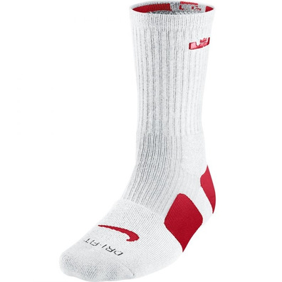 Socken Lebron Elite Crew (162/weiß/rot)