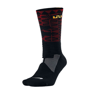 Calcetines Lebron Hyperelite Basket (013/black/gold)