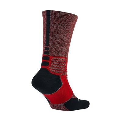 Calcetines Nike Hyper Elite Triple Crossover High Quarter Crew (010/rojo/negro/rojo)