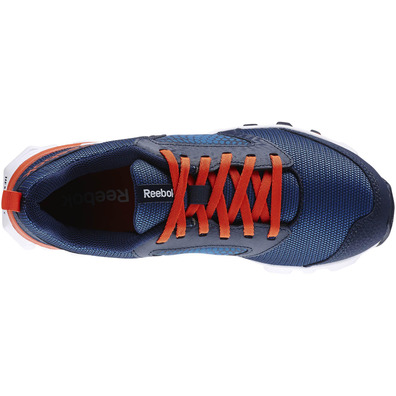 Reebok Junior Hexaffect Run 2.0 Wild (azul indigo/naranja/blanco)