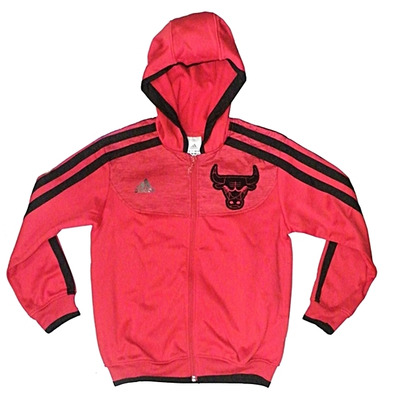 Adidas Chicago Bulls Jacke Zip Boys (rot/schwarz)