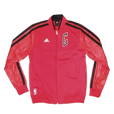 Adidas On-Court Chicago Bulls Jacke (rot/schwarz)