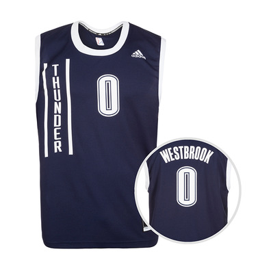 Camiseta NBA Réplica Westbrook #0# Oklahoma (navy/white)