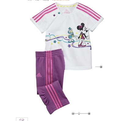 Adidas Set Baby Disney Minnie Olimpycs (weiß/purple/rosa)