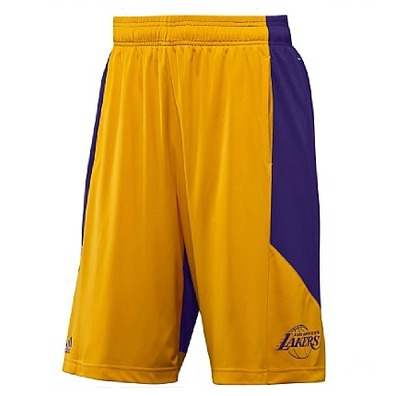 Adidas Short Summer Run Angeles Lakers (amarillo/pura)