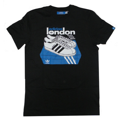 Adidas Camiseta Graphic London (negro)