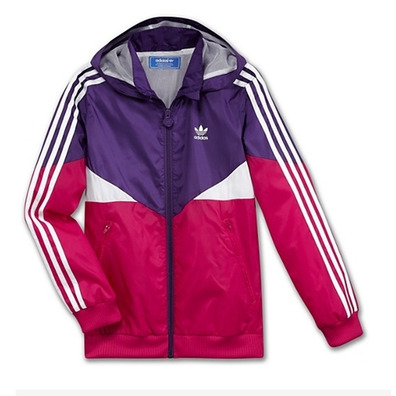 Adidas Junior Colorado Windbreaker Jacke (purple/branco/pink)