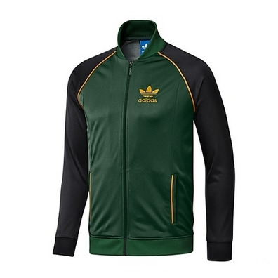 Adidas Superstar Track Top (Dark Green/Black)