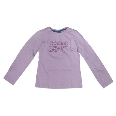 Reebok Girl Logo Sport Tee M/L (violett)