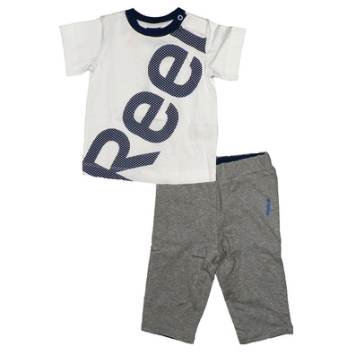 Reebok Baby Sommer Set (weiß/grau/blau)