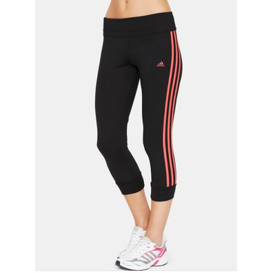 Adidas Essentials MF 3 Stripes 3/4 Tights (negro)