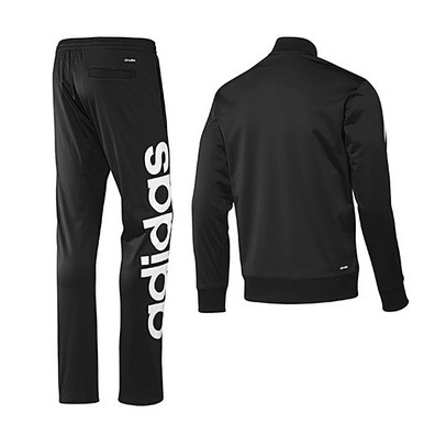 Adidas Track Suit Statement Herren (schwarz/weiß)