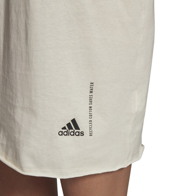 Adidas Athletik recycelte Baumwolle Over-Sized T-Shirt Kleid