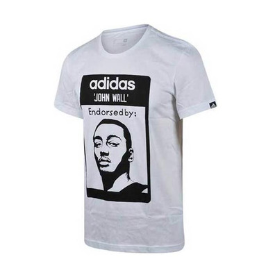 Adidas Camiseta Beendet von John Wall (blanco/negro)