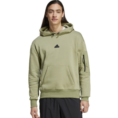 Adidas City Escape Fleece Hoodie "Tent Green"