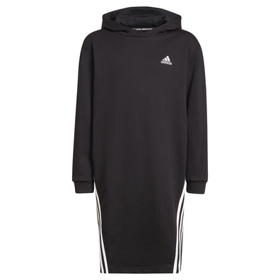 Adidas Baumwolle 3-Streifen Kapuzenkleid Kids