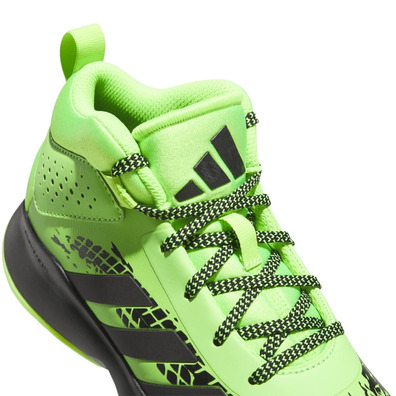 Adidas Cross Em Up 5 Kids Wide "Solar Green"