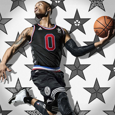 Adidas Damian Lillard 1 "NYC All Star" (weiß/schwarz)