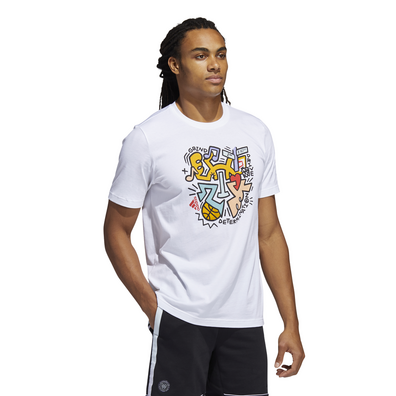 Adidas Donovan Mitchell DON Ausgabe #3 NYC Tee "White"