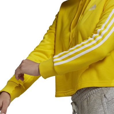 Adidas Essentials 3-Streifen Cropped Hoodie