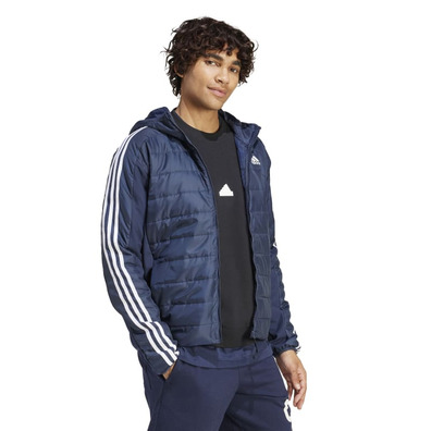 Adidas Essentials 3S Hooded Hybrid Jacket "Blue"