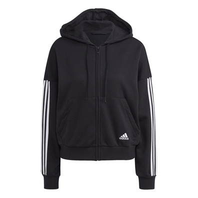 Adidas Essentials Cut 3-Strips Full-Zip Hoodie