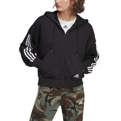 Adidas Essentials Cut 3-Strips Full-Zip Hoodie