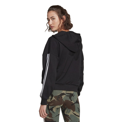 Adidas Essentials Cut 3-Strips Full-Zip Hoodie