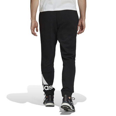 Adidas Essentials Fleece Tapered Cuff Pant Logo "Schwarz"