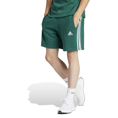 Adidas Essentials French Terry 3-Stripes Short "Collegiate Green"