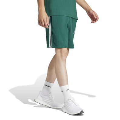 Adidas Essentials French Terry 3-Stripes Short "Collegiate Green"