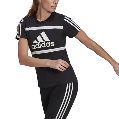 Adidas Essentials Logo Colorblock Baumwolle Tee