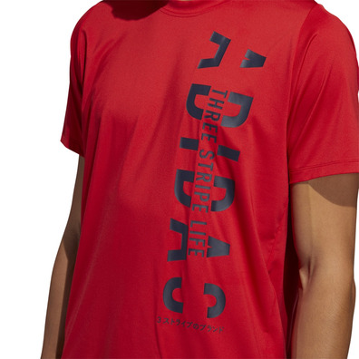 Adidas Freelift Hyper Tee "Scarlet"