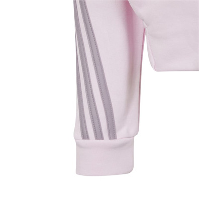 Adidas Girls Future Icons 3-Streifen Full-Zip Hoodie "Clear Pink"